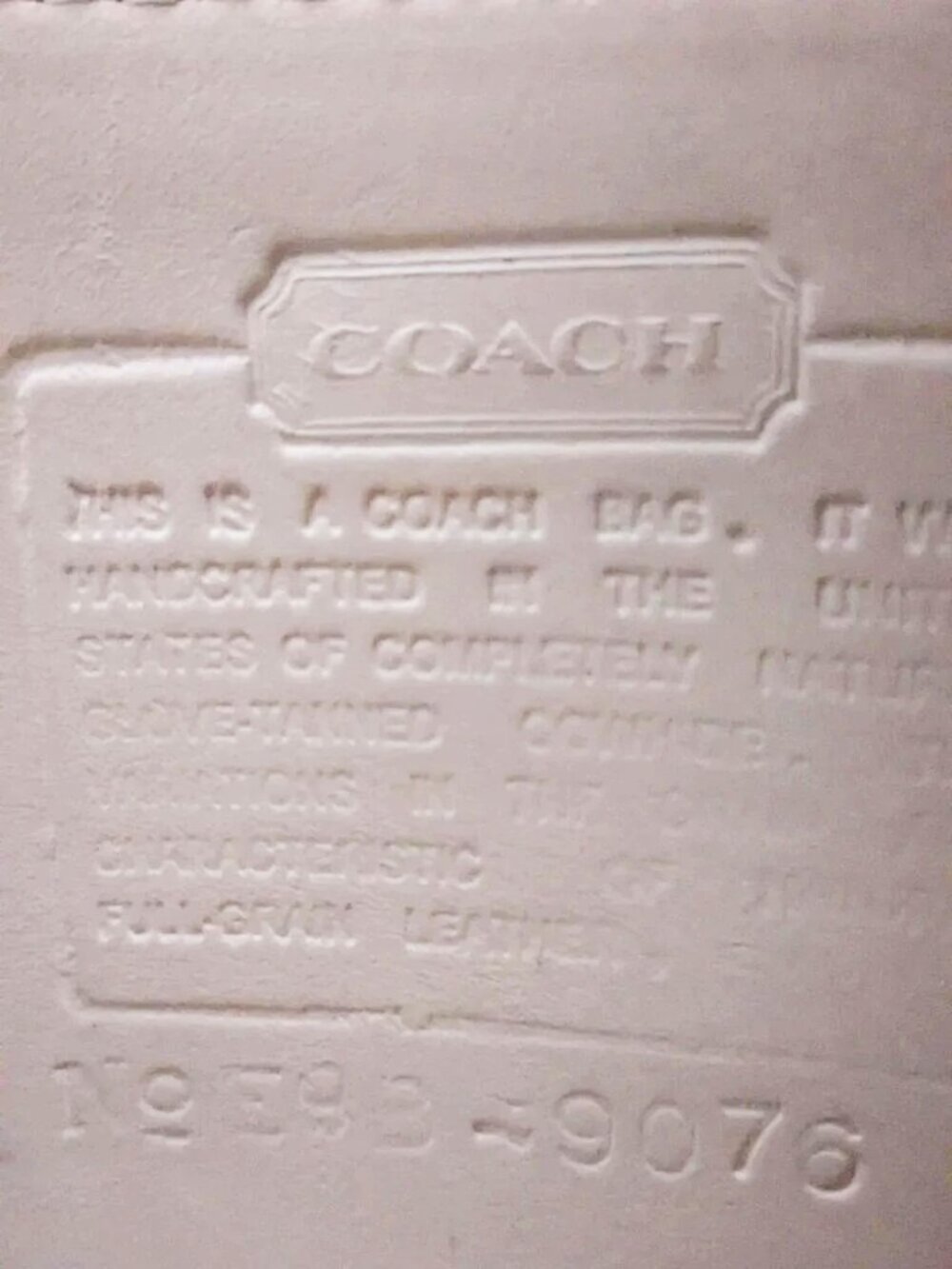 Vintage Coach Companion Flap Turnlock Bag 9076 in Bone Cream 1990s MADE IN USA - Picture 8 of 14